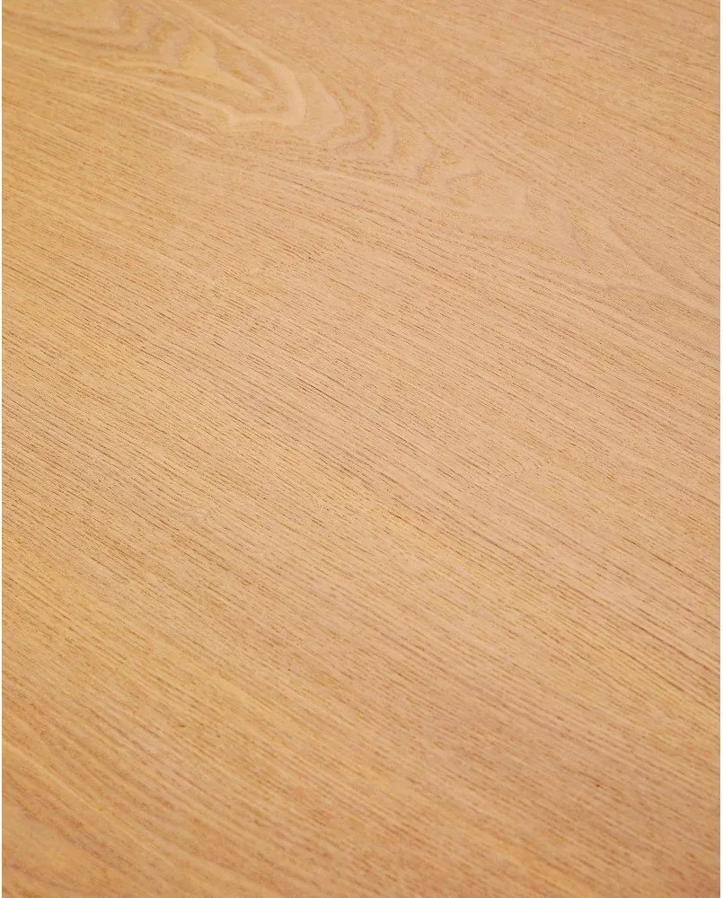 Kerek étkezőasztal kőrisfa dekorral ø 110 cm Indara – Kave Home