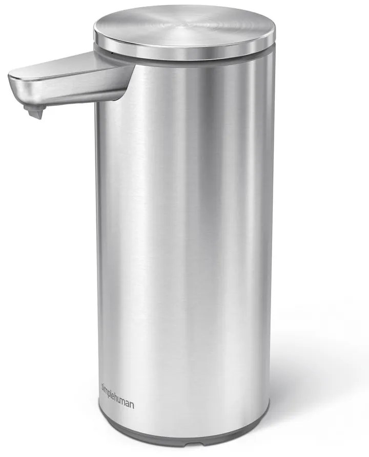 Matt ezüstszínű automata acél szappanadagoló 266 ml – simplehuman