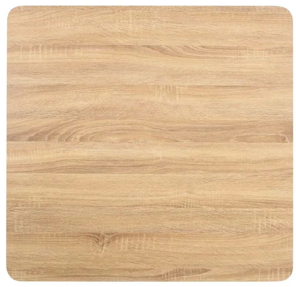 Világosbarna MDF bisztróasztal 80 x 80 cm