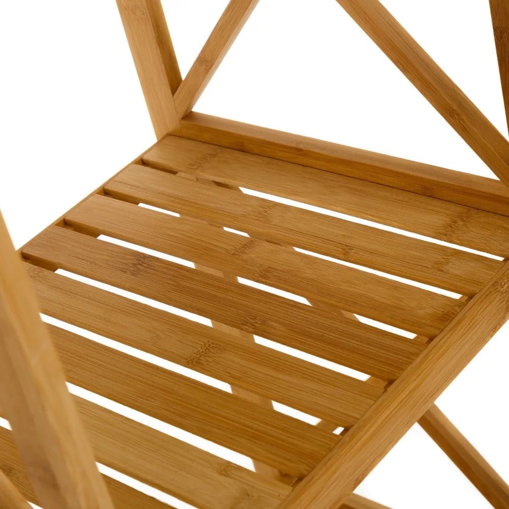 Natúr színű bambusz fürdőszobai polcos állvány 33x119 cm – Casa Selección