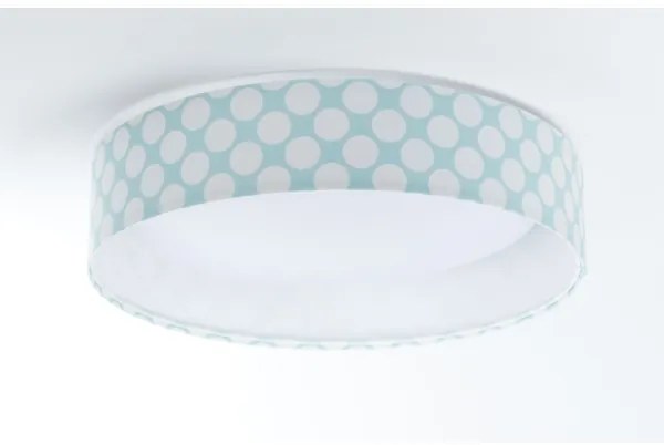 LED mennyezeti lámpa GALAXY KIDS LED/24W/230V zöld-fehér pöttyös