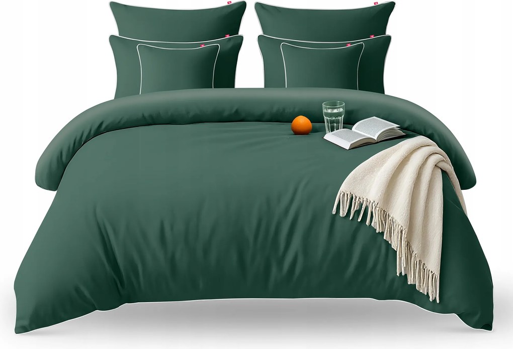 Szatén Ágyneműhuzat Garnitúra 200x220 2 Db Párnahuzat 70x80 100% Pamut Különböző Színekben