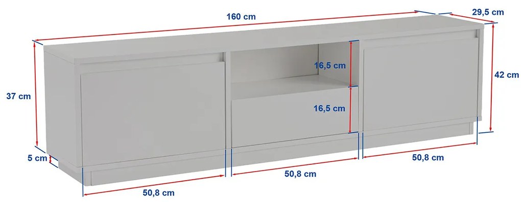 Vanguard Atlantic Pine TV asztal