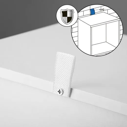 Casaria® Skylar könyvespolc 106x30x30 cm - fehér