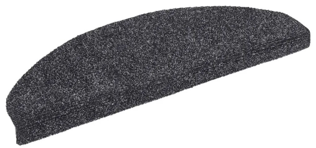 5 db sötétszürke tűlyukasztott öntapadó lépcsőszőnyeg 65x21x4cm