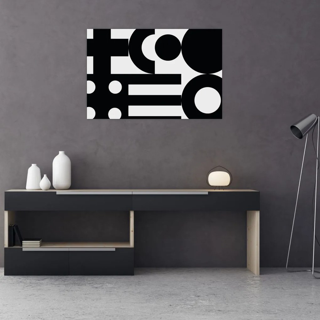 Kép - Geometriai absztrakció N⁰3 (90x60 cm)