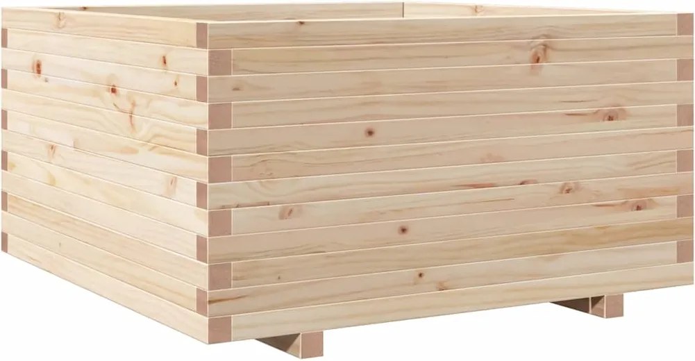 vidaXL tömör fenyő kerti virágláda 90 x 90 x 49,5 cm