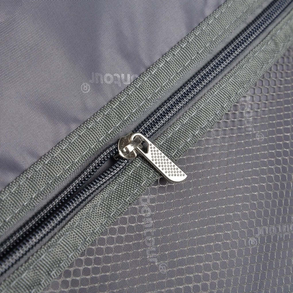 BONTOUR “wave” közepes duplakerekes gurulós bőrönd, fekete, m méretű