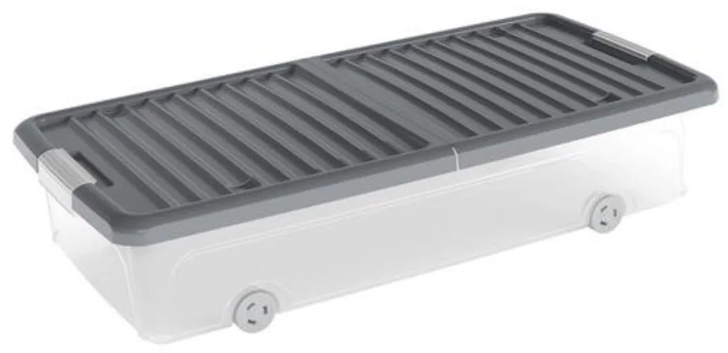 KIS Tárolódoboz W BOX L ágy alatt, szürke