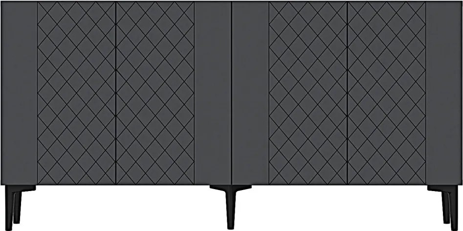 Resso komód, antracit, 150 cm