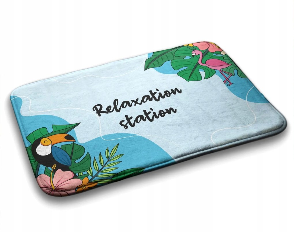 Trendi fürdőszobaszőnyeg Trópusi madarak 75x45 cm