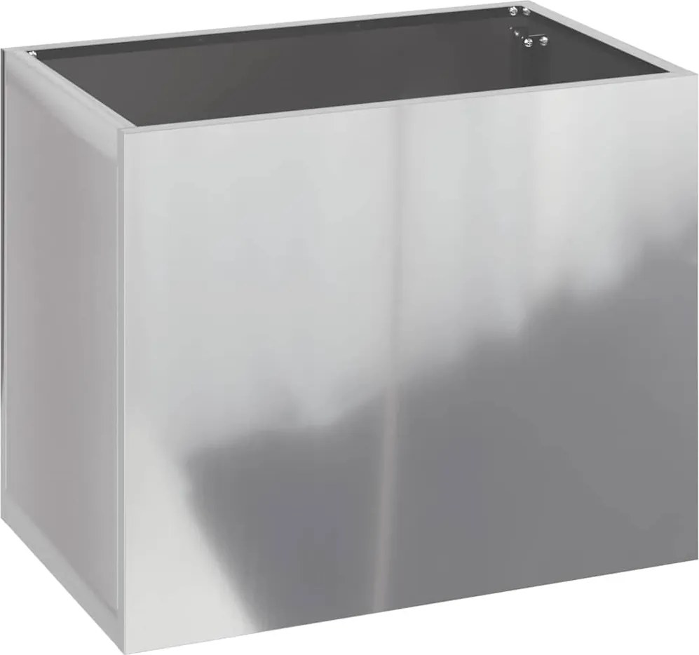 vidaXL Kerti cserép Horganyzott acél 50 x 32 x 40 cm Horganyzott acél