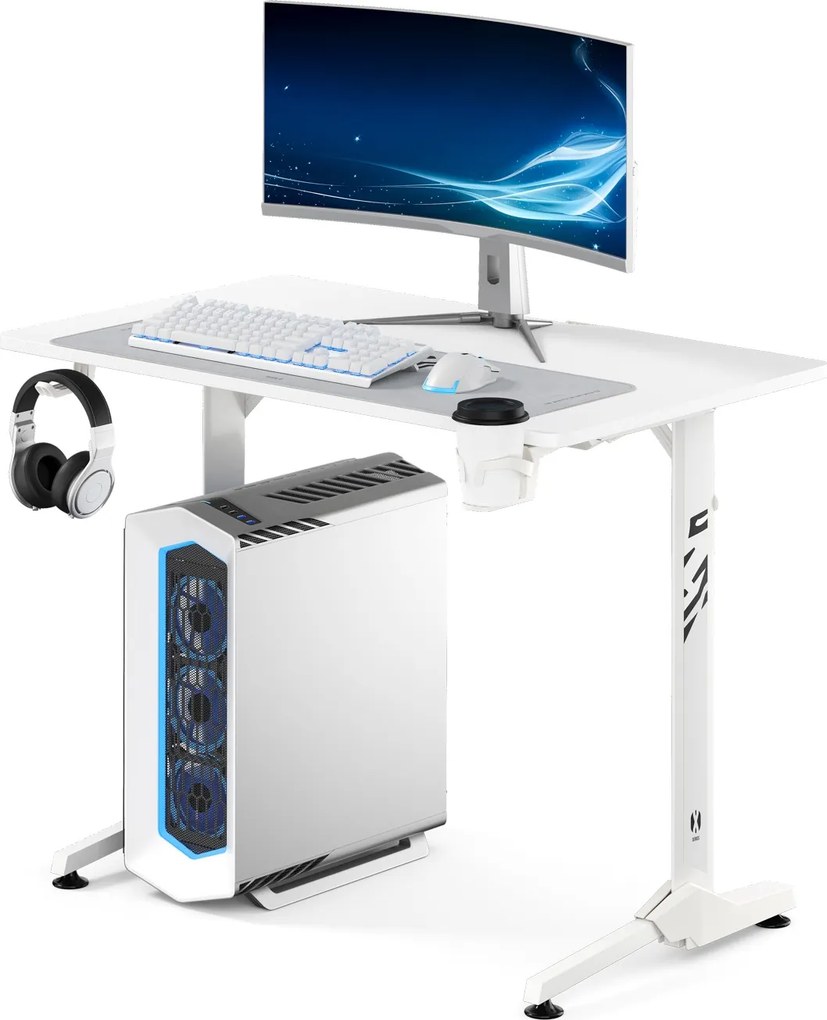 Gamer asztal 100 cm fehér: Diablo X-Mate 1000