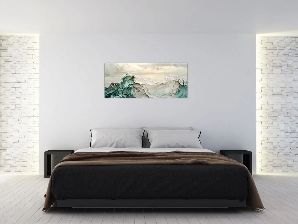 Kép - 3D tengeri absztrakció (120x50 cm)