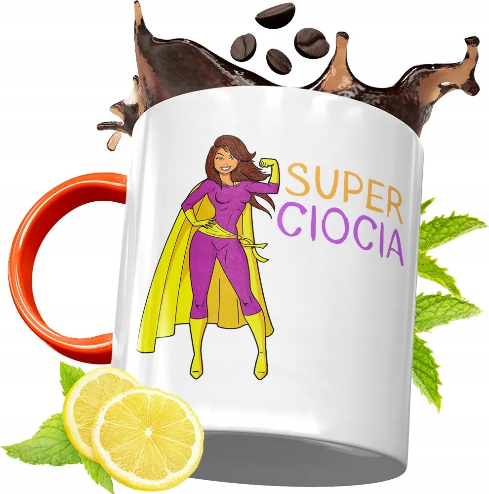 Narancssárga Bögre Nagynéninek Tökéletes Ajándék fényképes nyomtatással