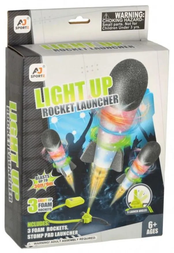 LED rakétavető-katapult gyerekeknek