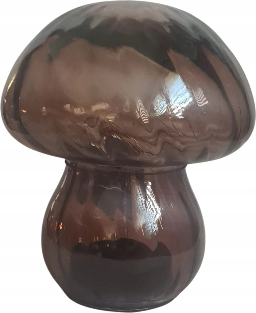 Gomba Lámpa Üveg Dekoráció Őszi Üveg Gomba Led Fénnyel 2XAAA