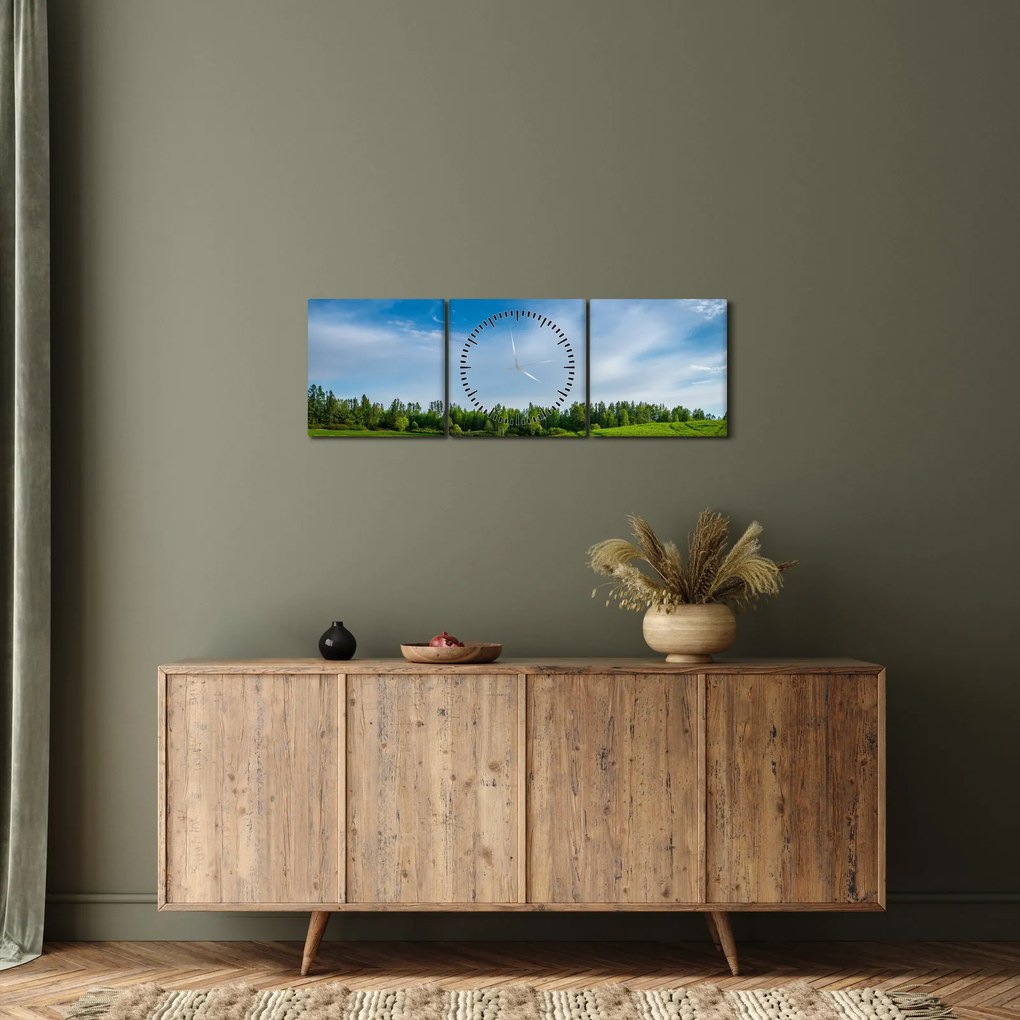Rét képe (órával) (90x30 cm)