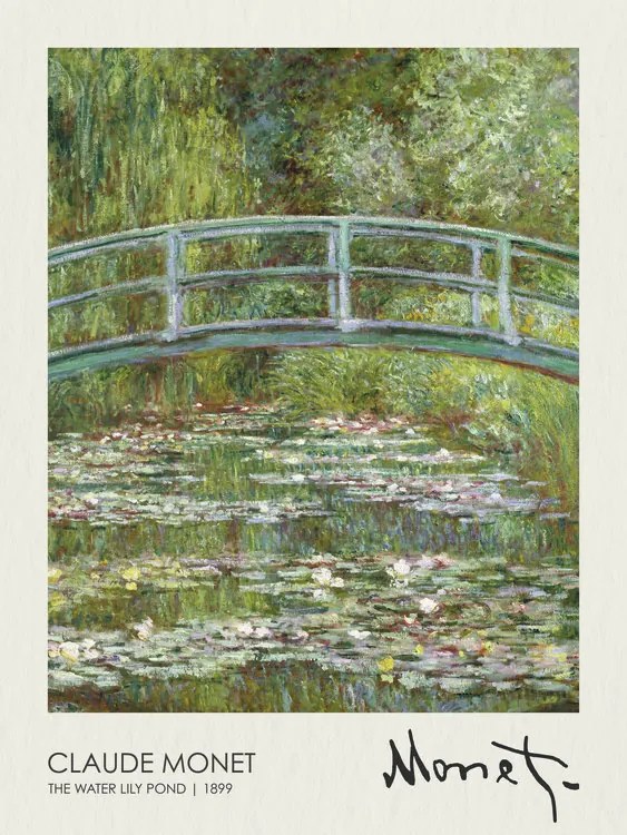 Reprodukció The Water Lily Pond (1899), Claude Monet