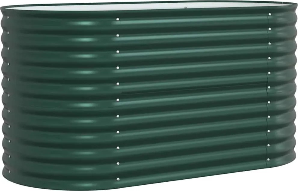 vidaXL Emelt Ágy Zöld 160 x 80 x 81 cm Acél