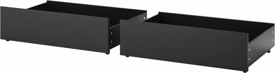 Ikea Malm Ágyneműtartó, fekete-barna, 200 cm