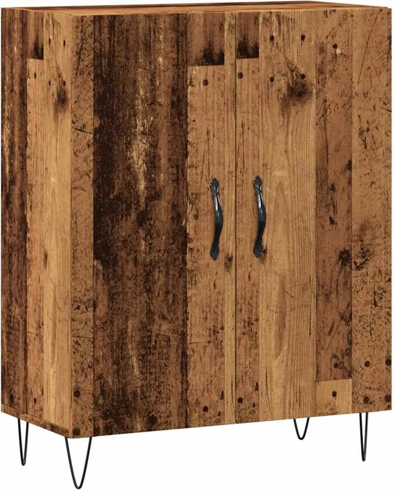 vidaXL antik fa színű szerelt fa tálalószekrény 69,5 x 34 x 90 cm