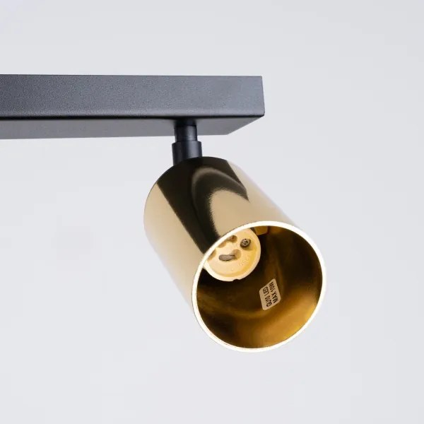 Sollux SL.1388 - Spotlámpa WINX 6xGU10/10W/230V fekete/arany