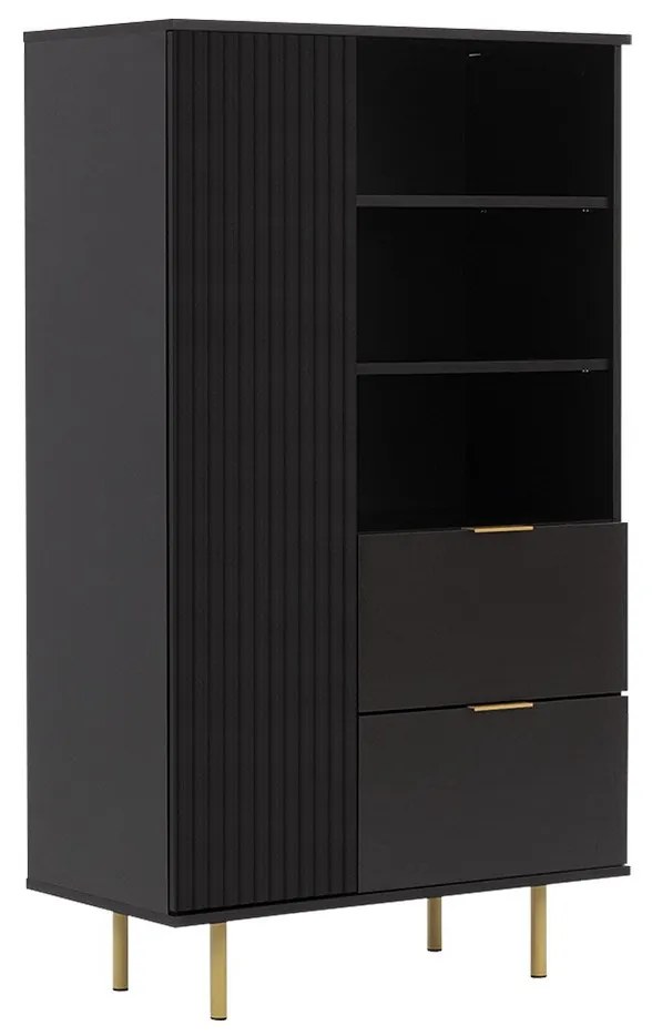 Regál Newelon R1D2SZ NW04 (fekete + arany) . 1104872