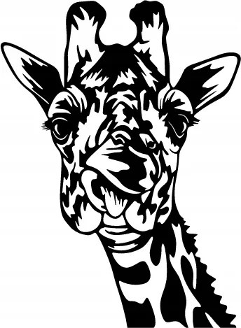 Fali dekoráció Kép Zsiráf minta Kivágott Nyelvvel