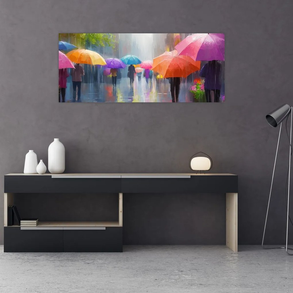 Kép - Esős nap (120x50 cm)