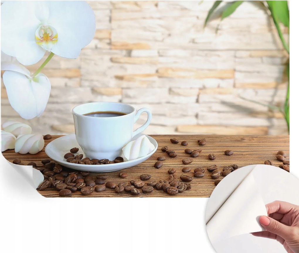 Dekoratív öntapadós fotótapéta az irodába Virágos relaxáció 152x104 cm