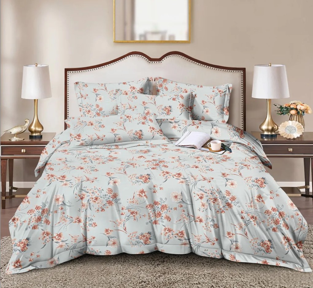 Mikroszálas ágyneműhuzat FLORIMI világoskék Ágyneműhuzat mérete: 70 x 90 cm | 140 x 200 cm