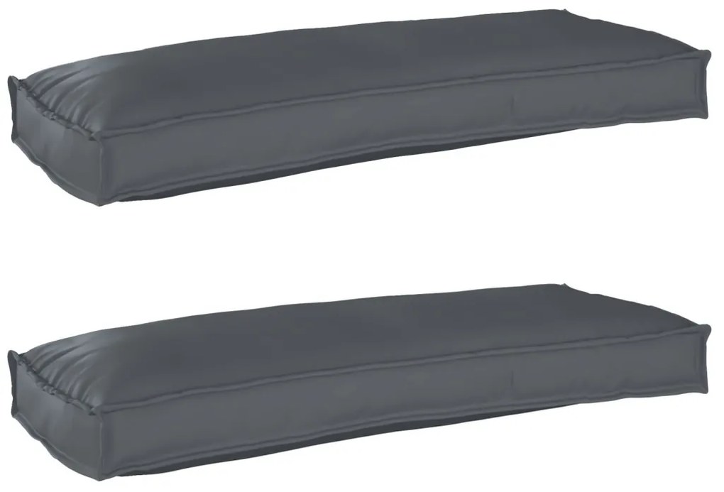 Raklap párna készlet 2 pcs Antracit 100 x 40 x 8 cm