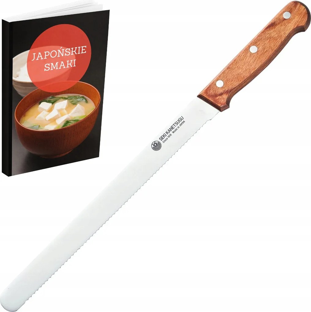 Seki Kanetsugu Kenyérvágó kés 26 cm Pankiri kézzel kovácsolt japán