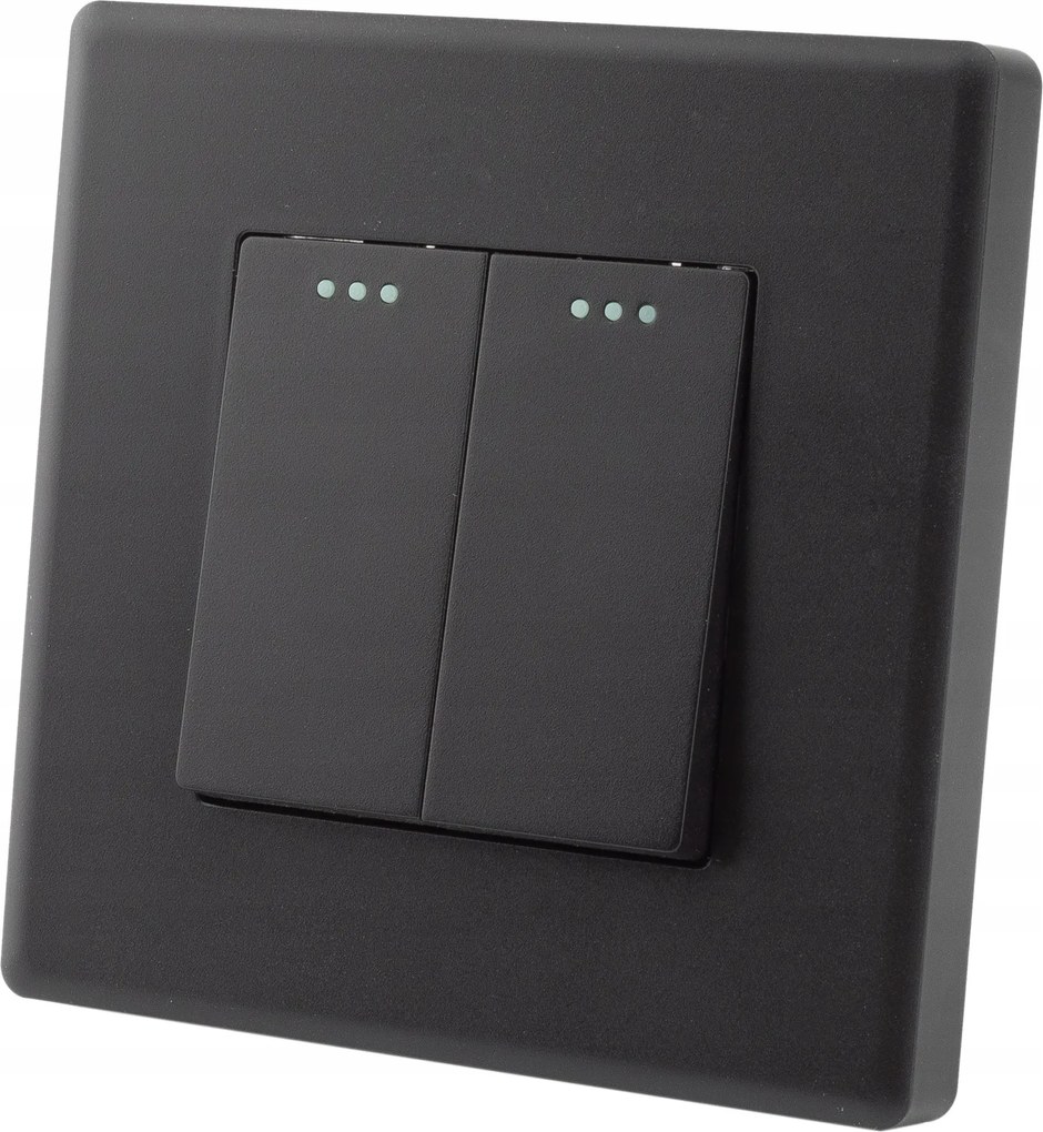 Kapcsoló Dupla Fekete Klasszikus Szett Miuun Leo kerettel