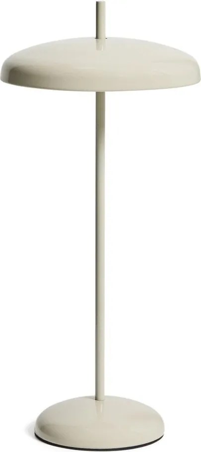 Szürke LED dimmelhető asztali lámpa fém búrával (magasság 35 cm) Porte – Kave Home