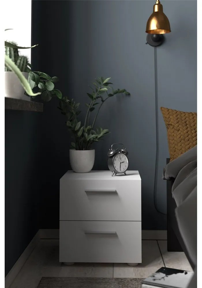 Fehér éjjeliszekrény Pepe - Tvilum