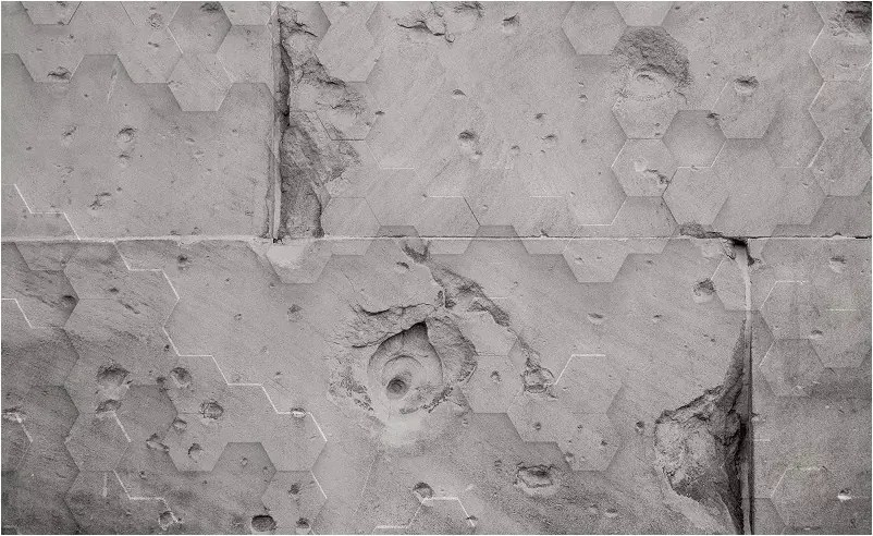 3D fotótapéta szürke beton régi fal 416 x 254