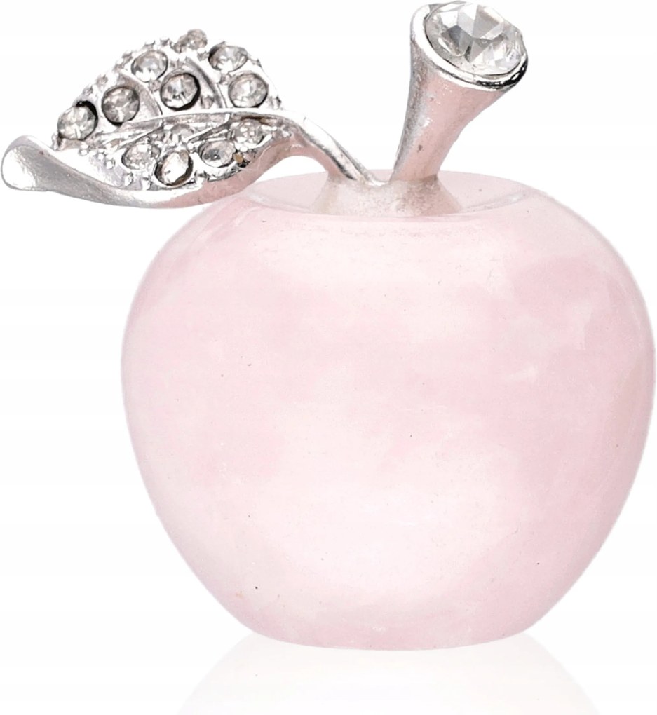 Dekoratív figura Alma Kő Természetes Rózsakvarc Szerelem Dekoráció