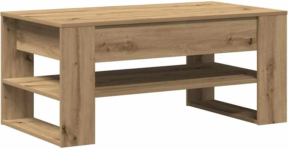 vidaXL Dohányzóasztal Artisan tölgy 102 x 55 x 45 cm Faanyag