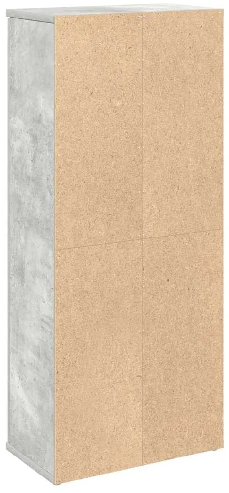 betonszürke fürdőszobaszekrény tekercstartóval 39x22x90 cm