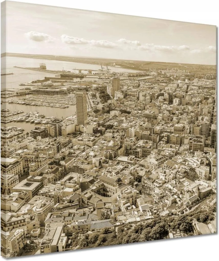 Vászonkép 40x40 Barcelona Panoráma