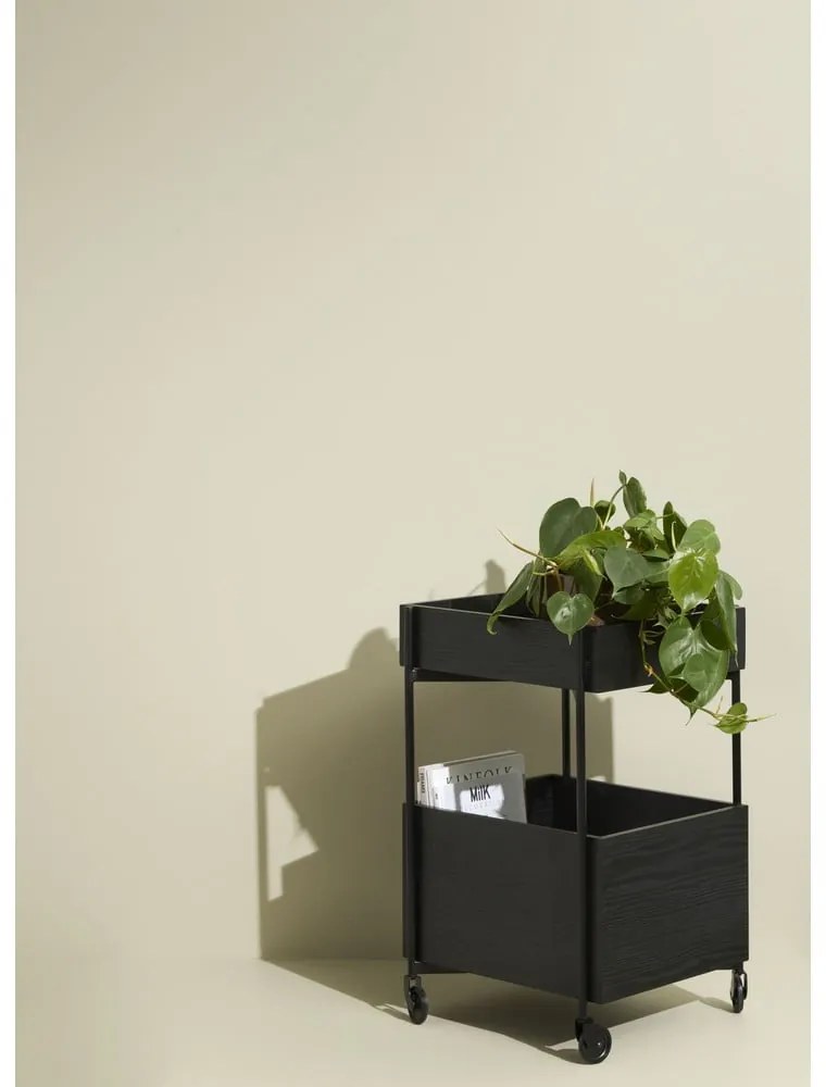 Kőrisfa kocsi kerekeken 42x37 cm Fresh - Hübsch