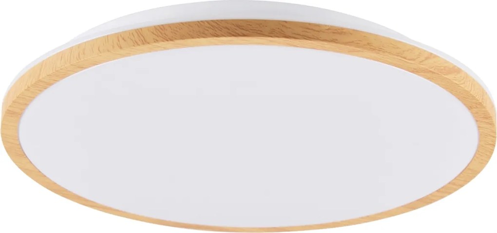 Mennyezeti Lámpa Led Plafon Lámpatest Panel 24W 2600lm 4000K 40cm Fehér Fa