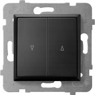 Aria Redőnykapcsoló zárral fekete LP-7UB/m/33 Ospel