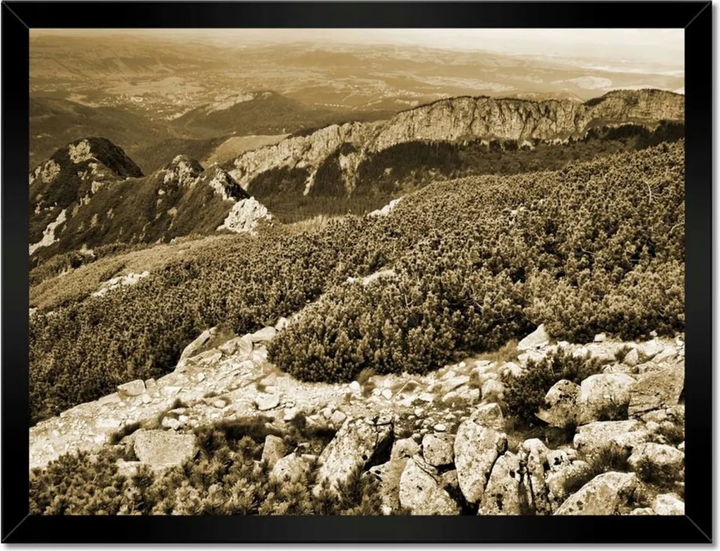 Poszterek keretben 40x30 Tátra Lengyel hegyek Kilátás