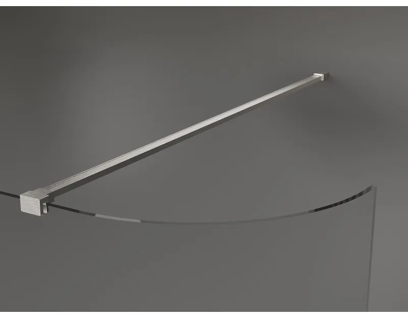 Mexen Kioto, Walk-In zuhany paraván 80 x 200 cm, 8 mm átlátszó üveg, csiszolt acél profil, 800-080-101-97-06