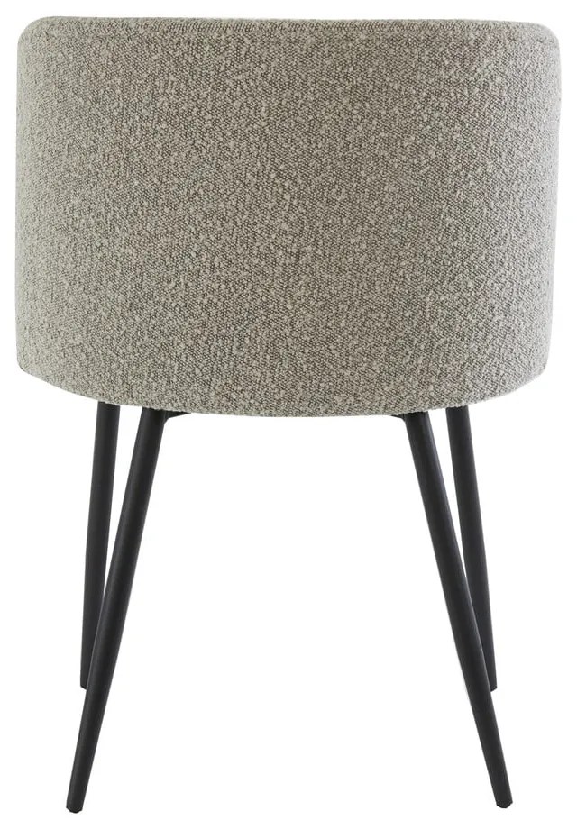 Szürke kárpitozott étkezőfotel Elyna – Light &amp; Living