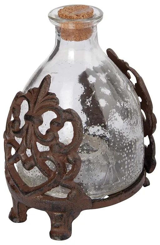 Üveg darázscsapda öntöttvas tartóban, 15 cm