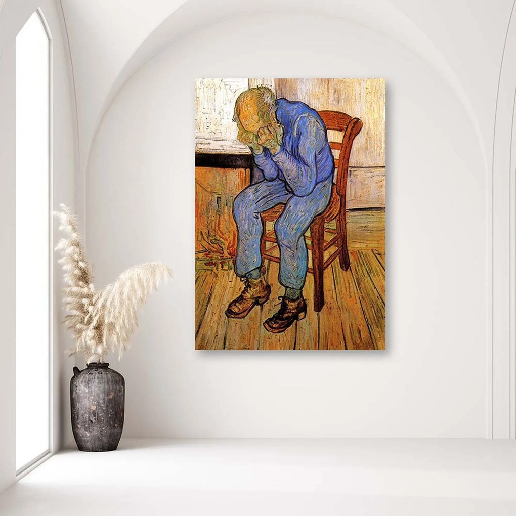 Gario Vászonkép Öregember szomorúságban - Vincent van Gogh reprodukció Méret: 80 x 120 cm